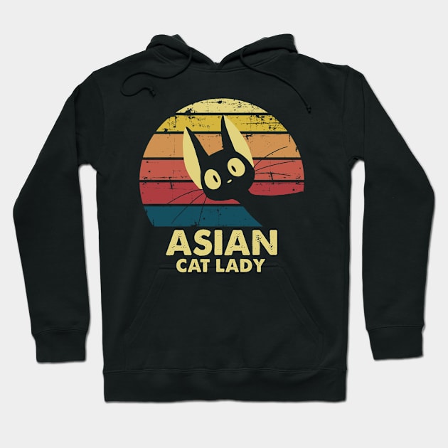 Asian cat mom. Perfect present for mom mother dad father friend him or her Hoodie by SerenityByAlex